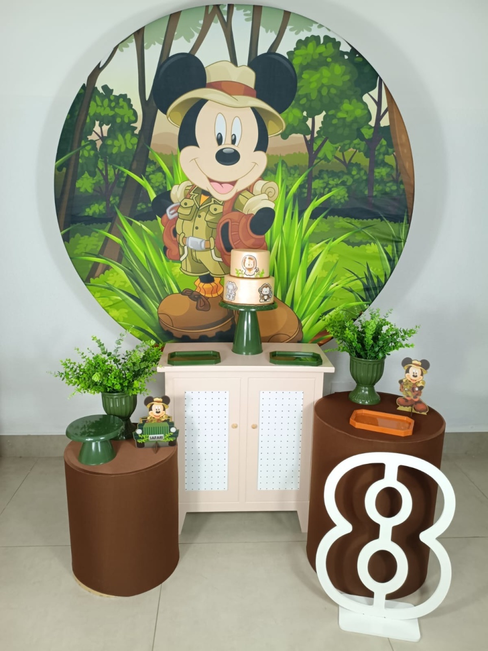 Mickey Safari Prata - Animei Festa