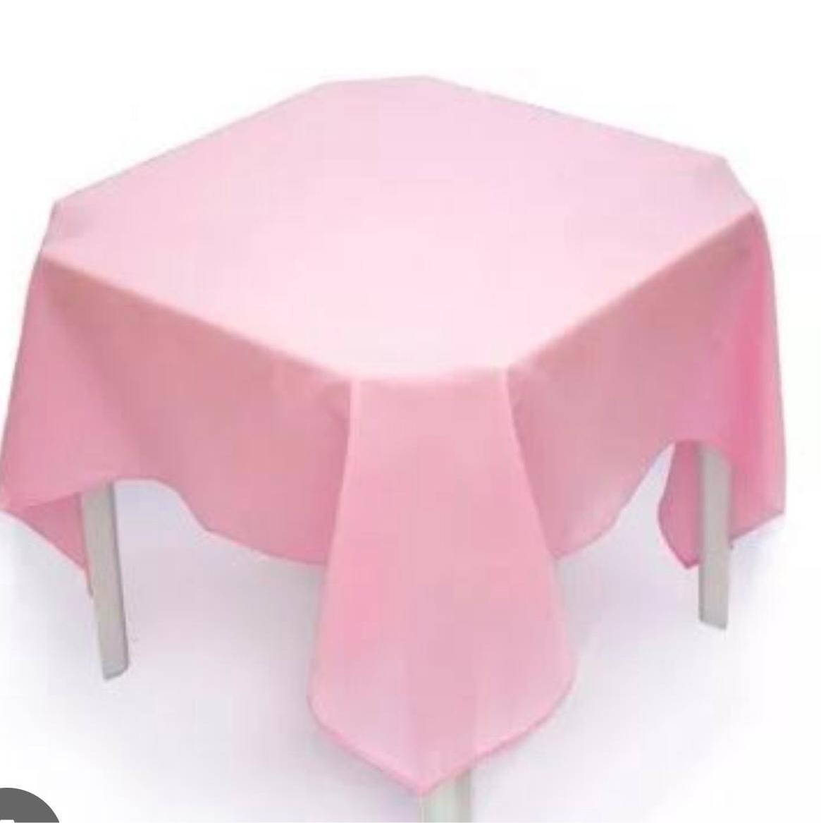 Toalha Quadrada Rosa - Lis Mesa Posta