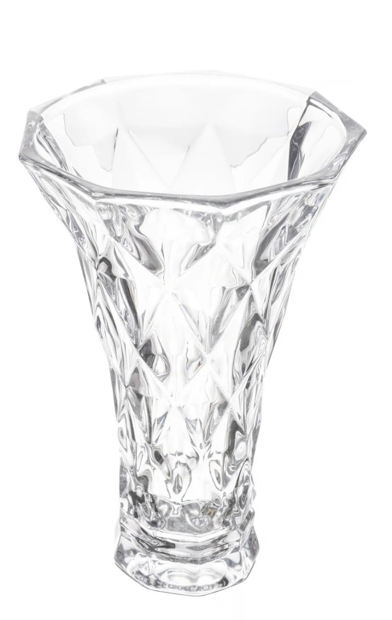 Vaso Lyor Diamond de Vidro  - Lis Mesa Posta catálogo, casamentos e festas em geral
