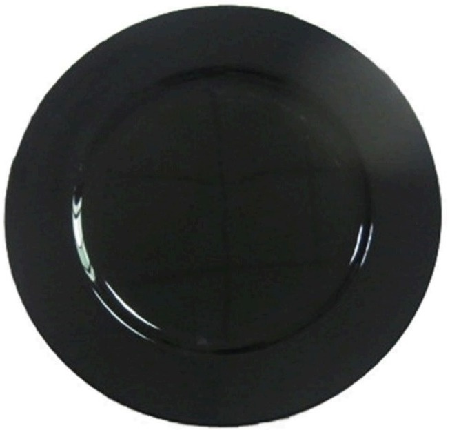 Sousplat Preto Liso - Lis Mesa Posta