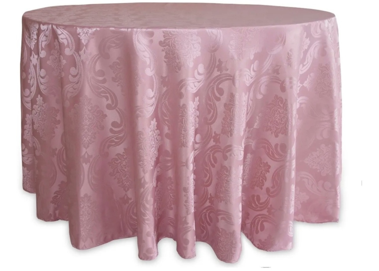 Toalha Rose Jaquard 8 Lugares - Lis Mesa Posta