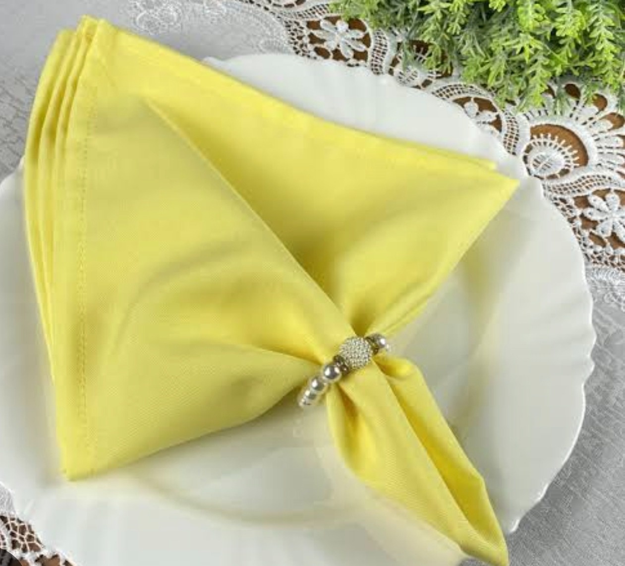 Guardanapo Amarelo Claro - Lis Mesa Posta