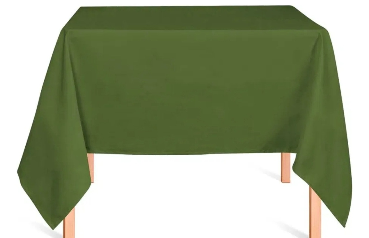 Toalha  Quadrada 1.50X1.50 Verde Oliva - Lis Mesa Posta