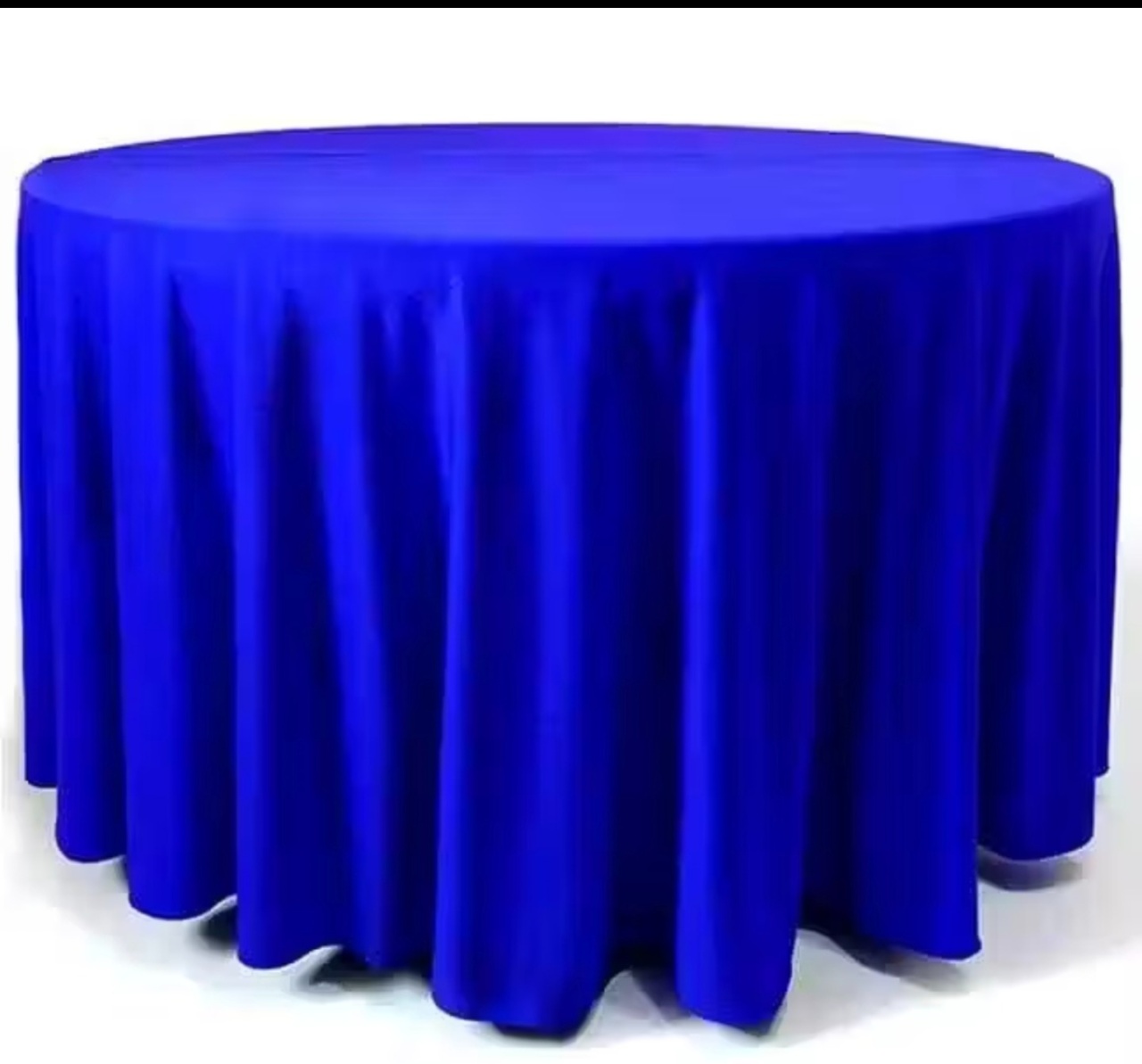 Toalha Azul Royal  Redonda 6/8 Lugares - Lis Mesa Posta