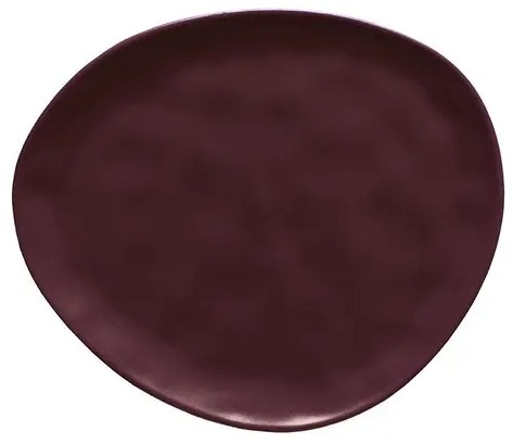 Prato Raso Runas Marsala 32X28Cm - Copa & Cia - Lis Mesa Posta