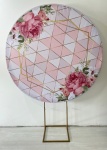 Rosa Florido Detalhes Dourado  - imagem 1