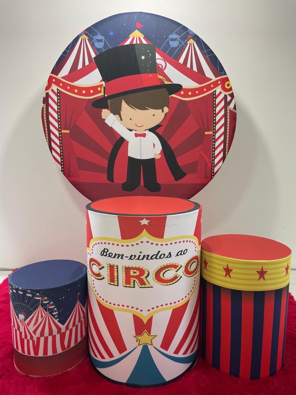 Circo Vermelho (Menino) - Girassolfestas