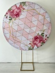 Rosa Florido Detalhes Dourado  - imagem 2