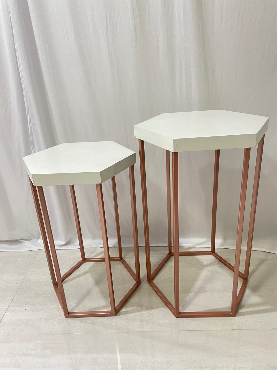 Kit Mesa Rose Gold Tampo Branco  - Girassolfestas