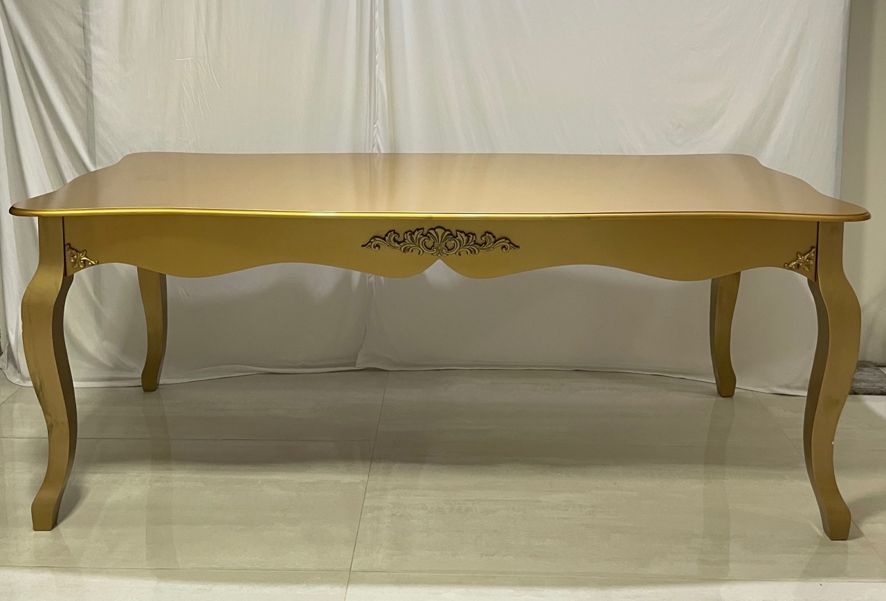 Mesa Dourada Retangular  - Girassolfestas