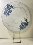 Branco Com Detalhes Azul E Dourada  - imagem 2