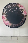 Preto Com Flores Rosa  - imagem 1