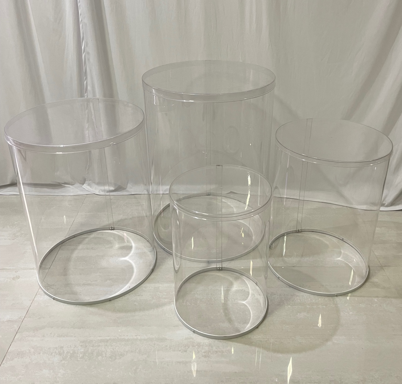 Quarteto Cilindros Transparente  - Girassolfestas