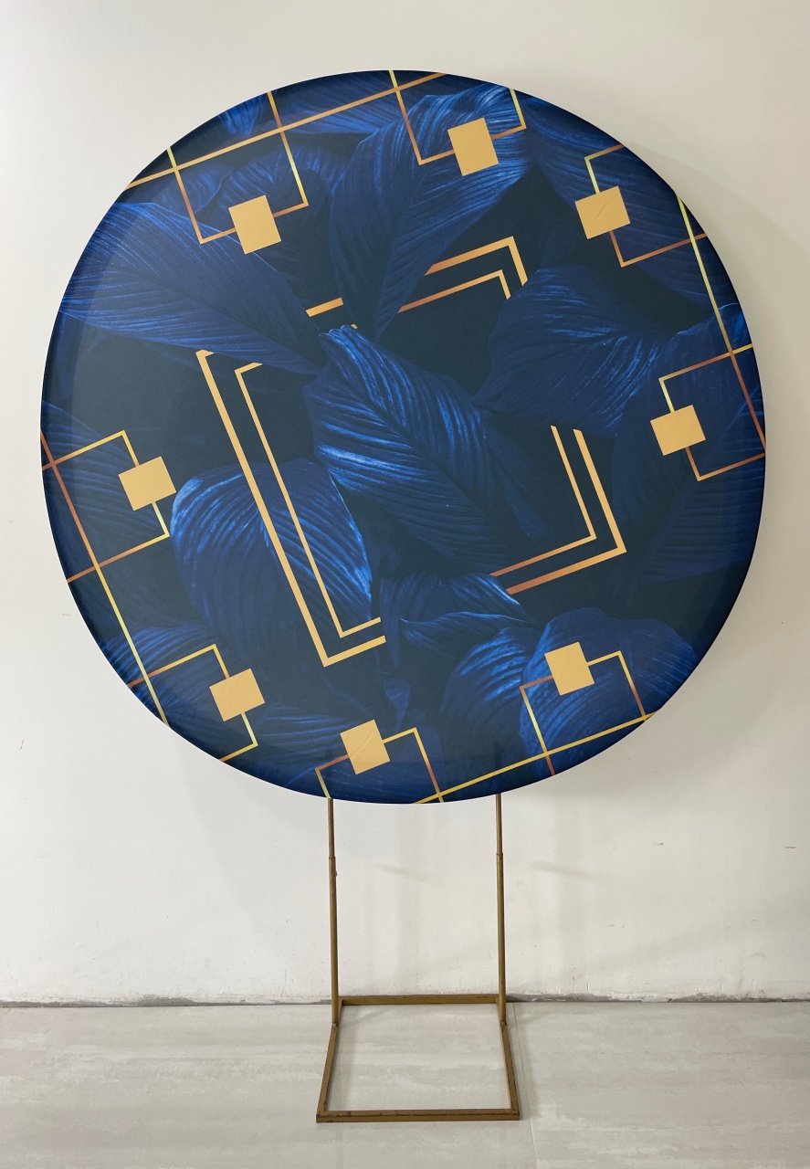 Azul Com Detalhes Dourado  - Girassolfestas