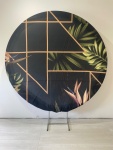Preto Com Detalhes Verde Geométrico  - imagem 2