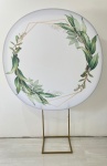Branco Com Detalhes Verde E Dourado  - imagem 2