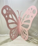 Borboleta Rosa Claro Grande  - imagem 1