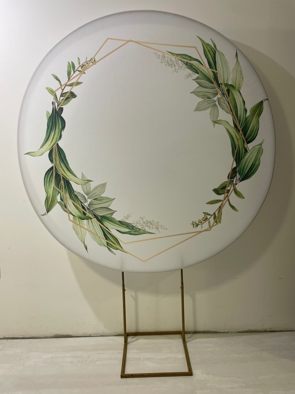 Branco Com Verde/Dourado  - Girassolfestas