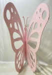 Borboleta Rosa Claro Grande  - imagem 2