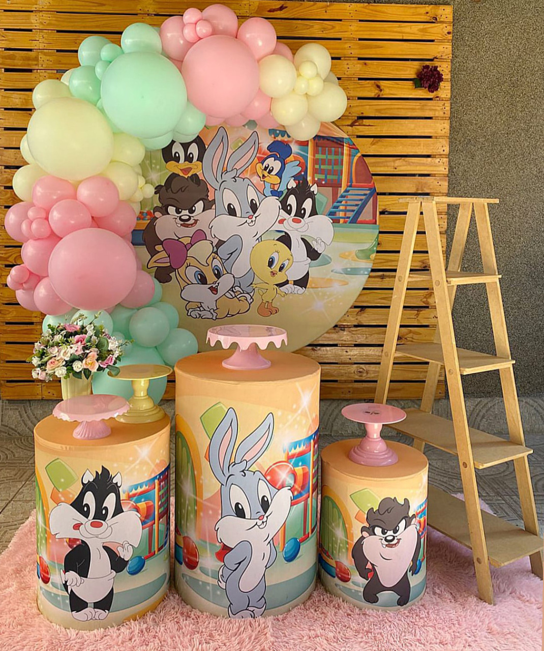 Looney Tunes Decoração Com Balões - Mary festas 