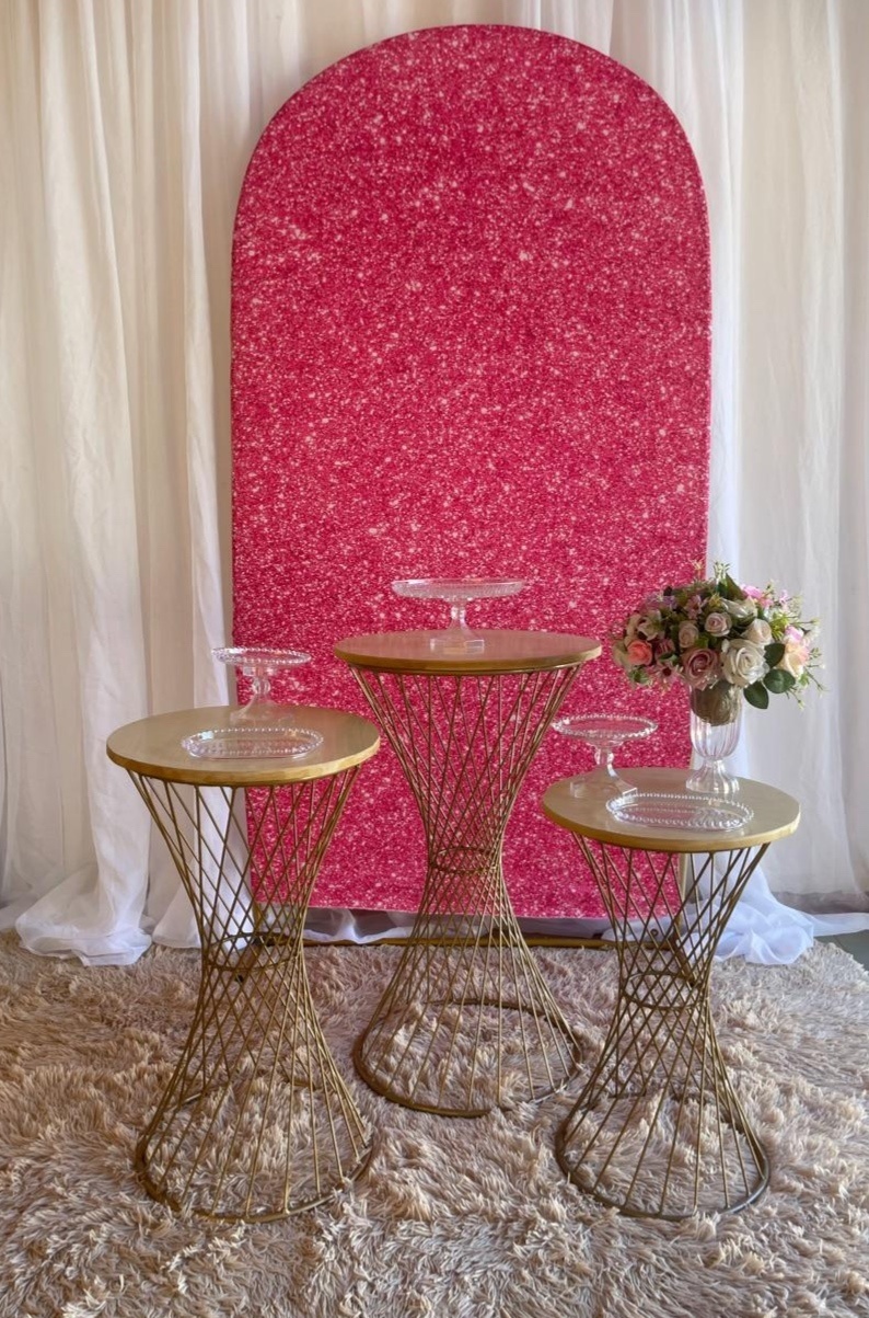 Kit Pegue Monte Rosa Glitter - Mary festas 