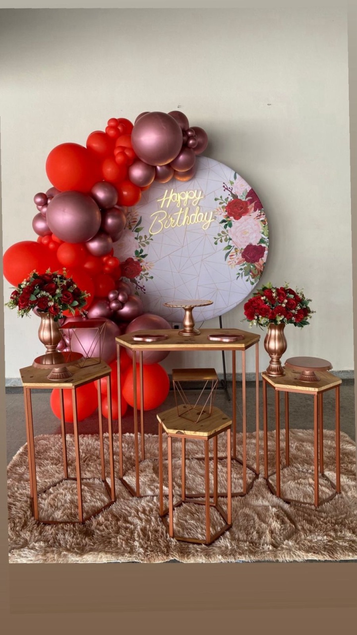 Dec Com Baloes - Mary festas 