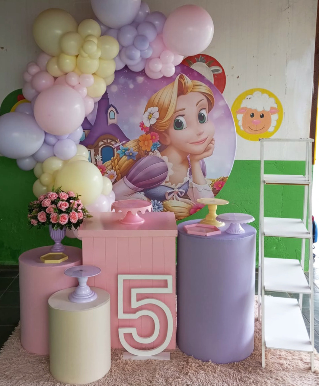 Rapunzel C Balões - Mary festas 