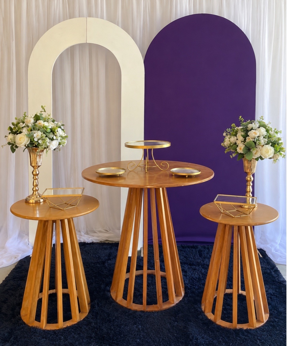 Roxo C Mesas Rústicas - Mary festas 