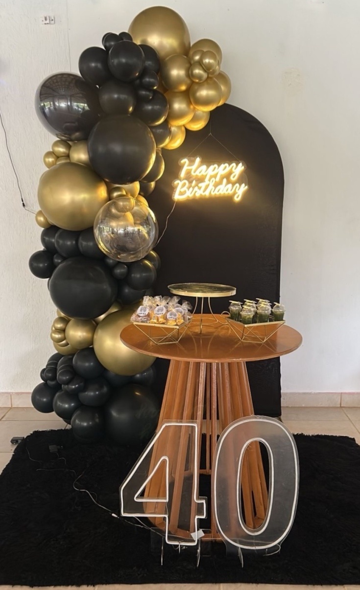 Dec Com Baloes - Mary festas 