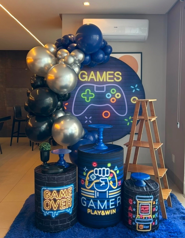Games Decoração C Balões - Mary festas 