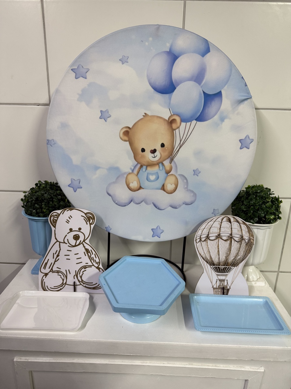 Mini Kit - Urso Azul - PinkBluedecoracoes