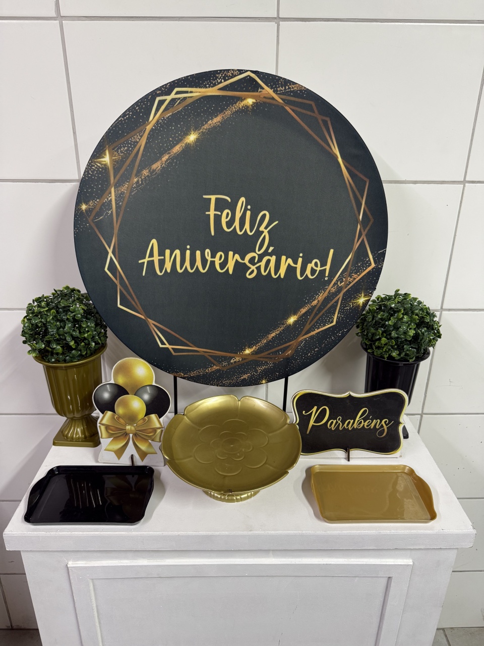 Mini Kit - Feliz Aniversário - PinkBluedecoracoes