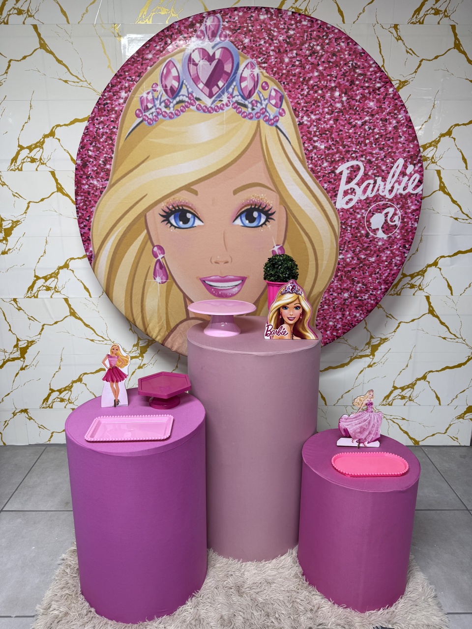 Kit Bronze 1 - Barbie 1 - PinkBluedecoracoes