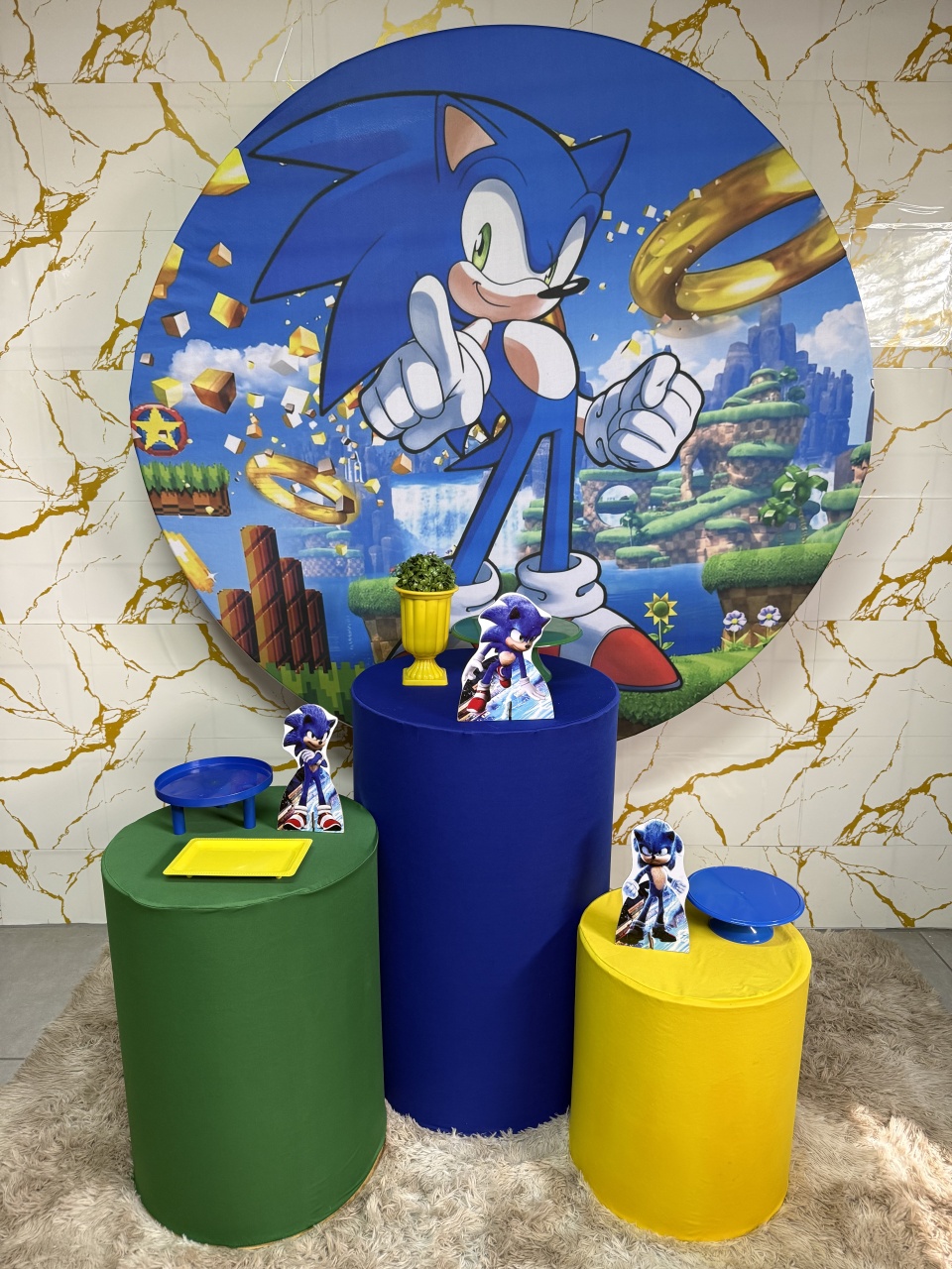 Kit Bronze 1 - Sonic - PinkBluedecoracoes