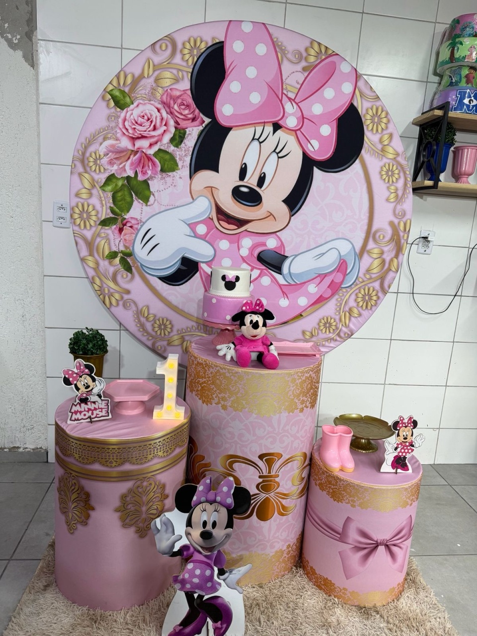 Kit Bronze 2 - Minnie Rosa - PinkBluedecoracoes