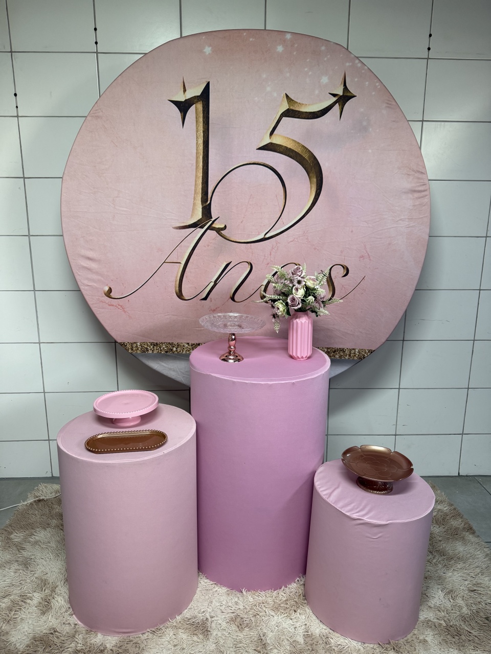 Kit Bronze 1 - 15 Anos Rosa - PinkBluedecoracoes