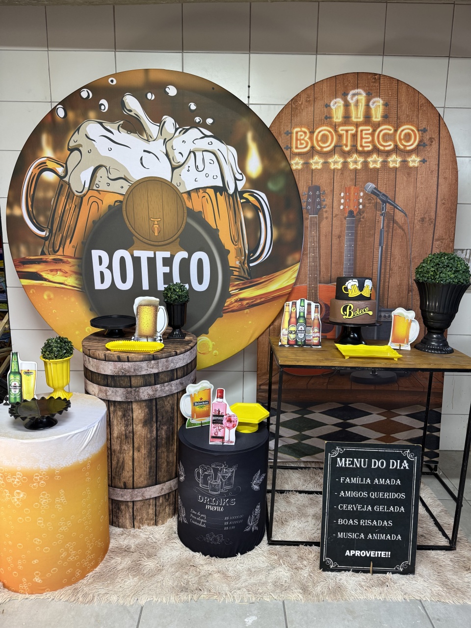 Kit Gold - Boteco 1 - PinkBluedecoracoes