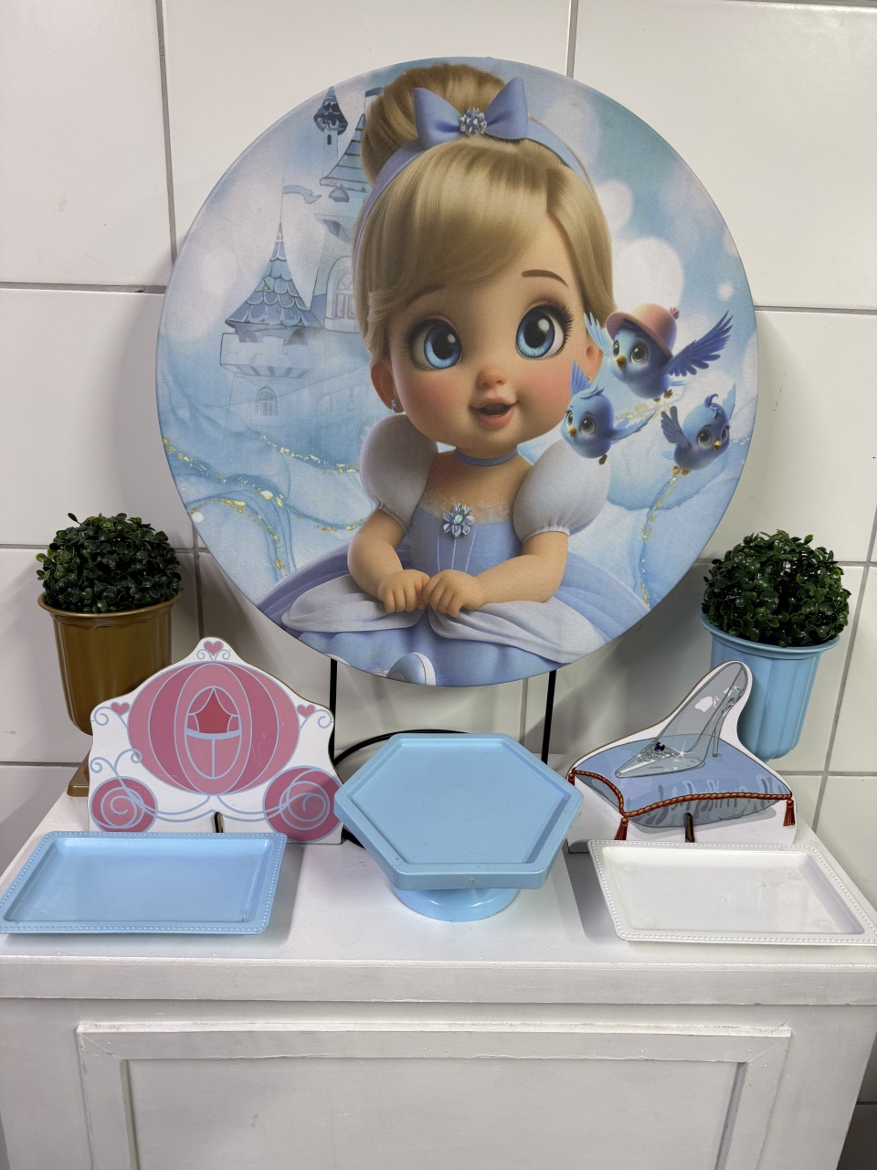 Mini Kit - Cinderela Baby - PinkBluedecoracoes