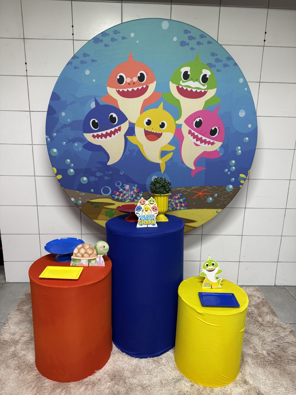 Kit Bronze 1 - Baby Shark - PinkBluedecoracoes