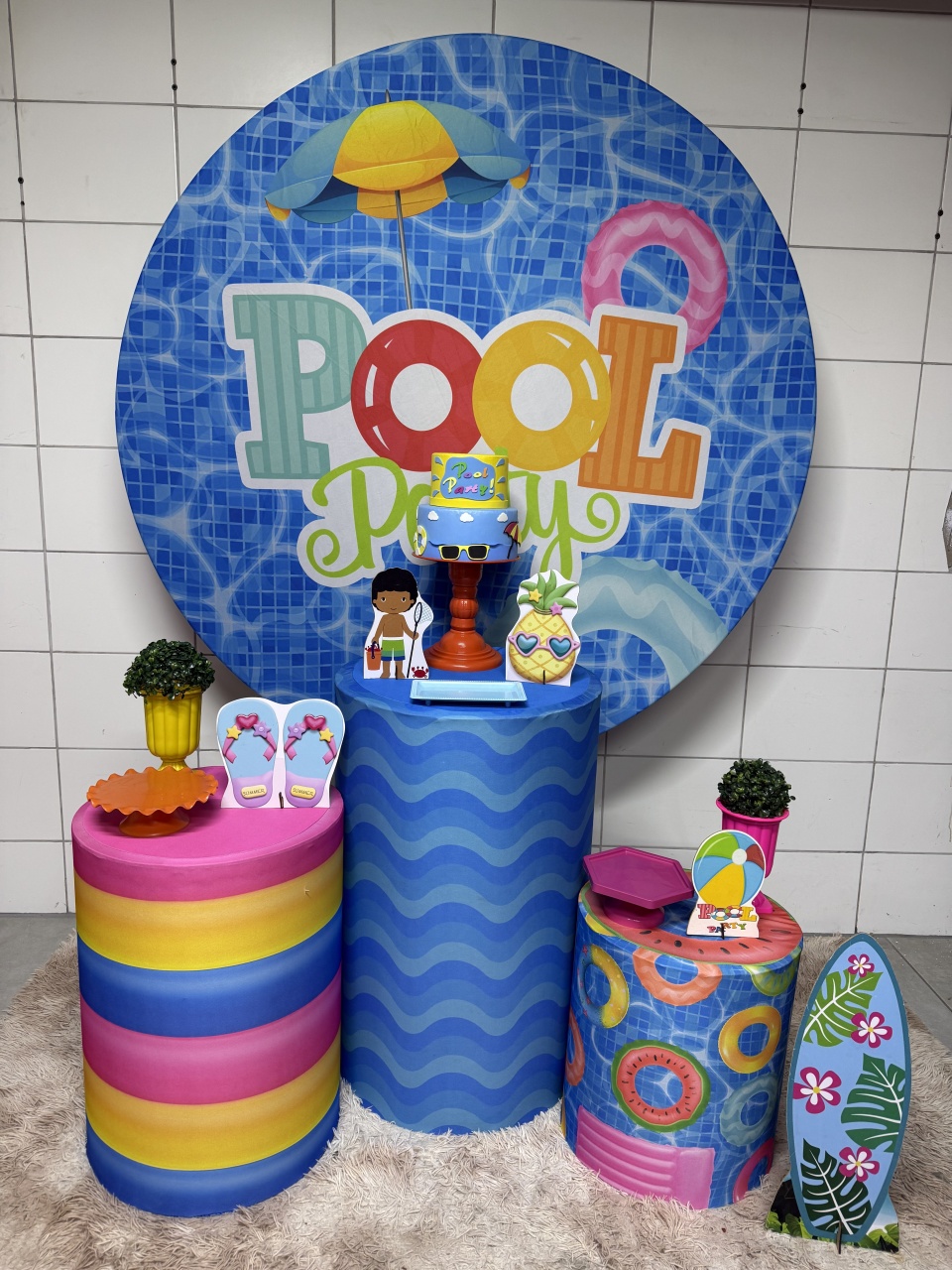 Kit Bronze 2 - Pool Party - PinkBluedecoracoes