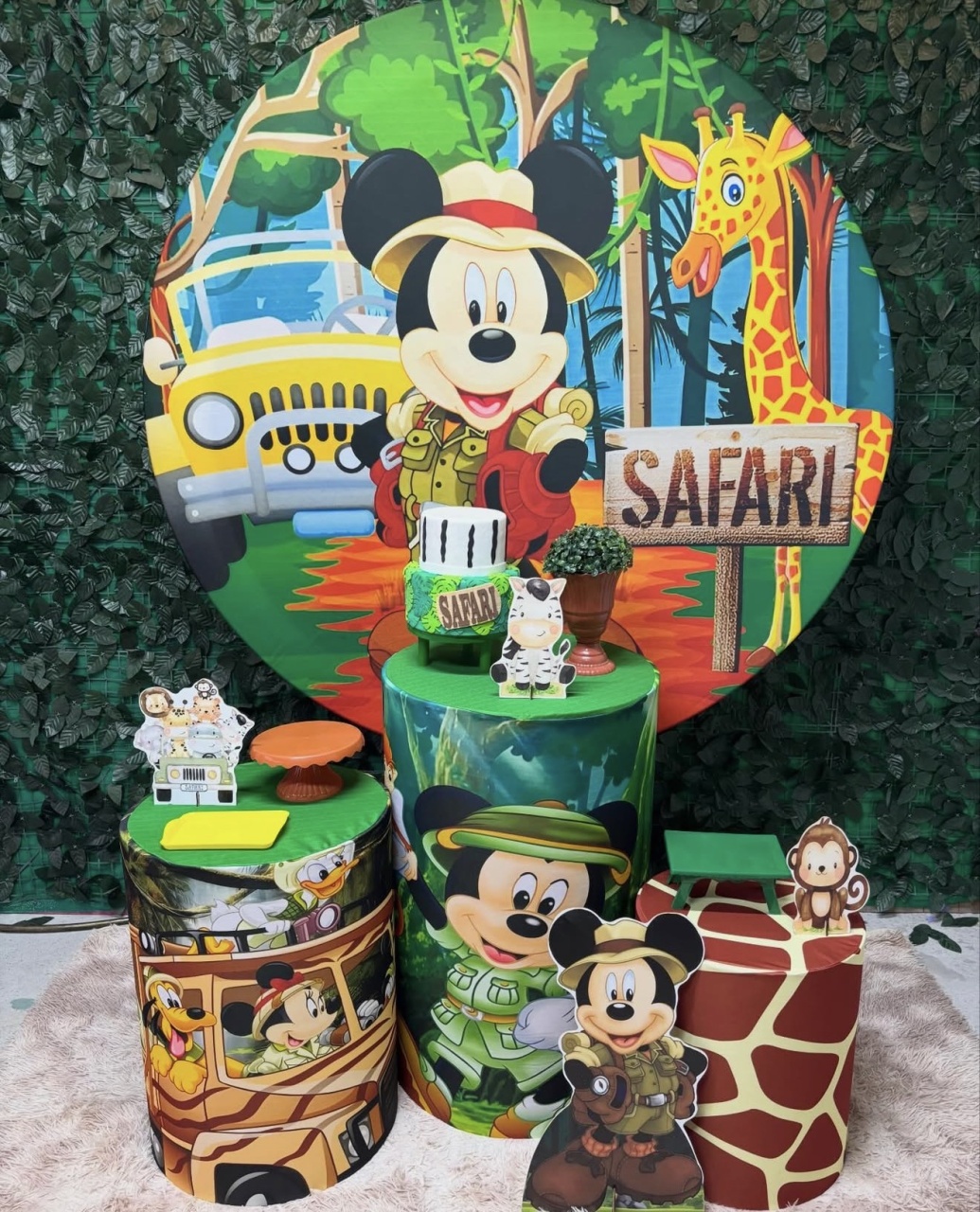 Kit Bronze 2 - Mickey Safari - PinkBluedecoracoes