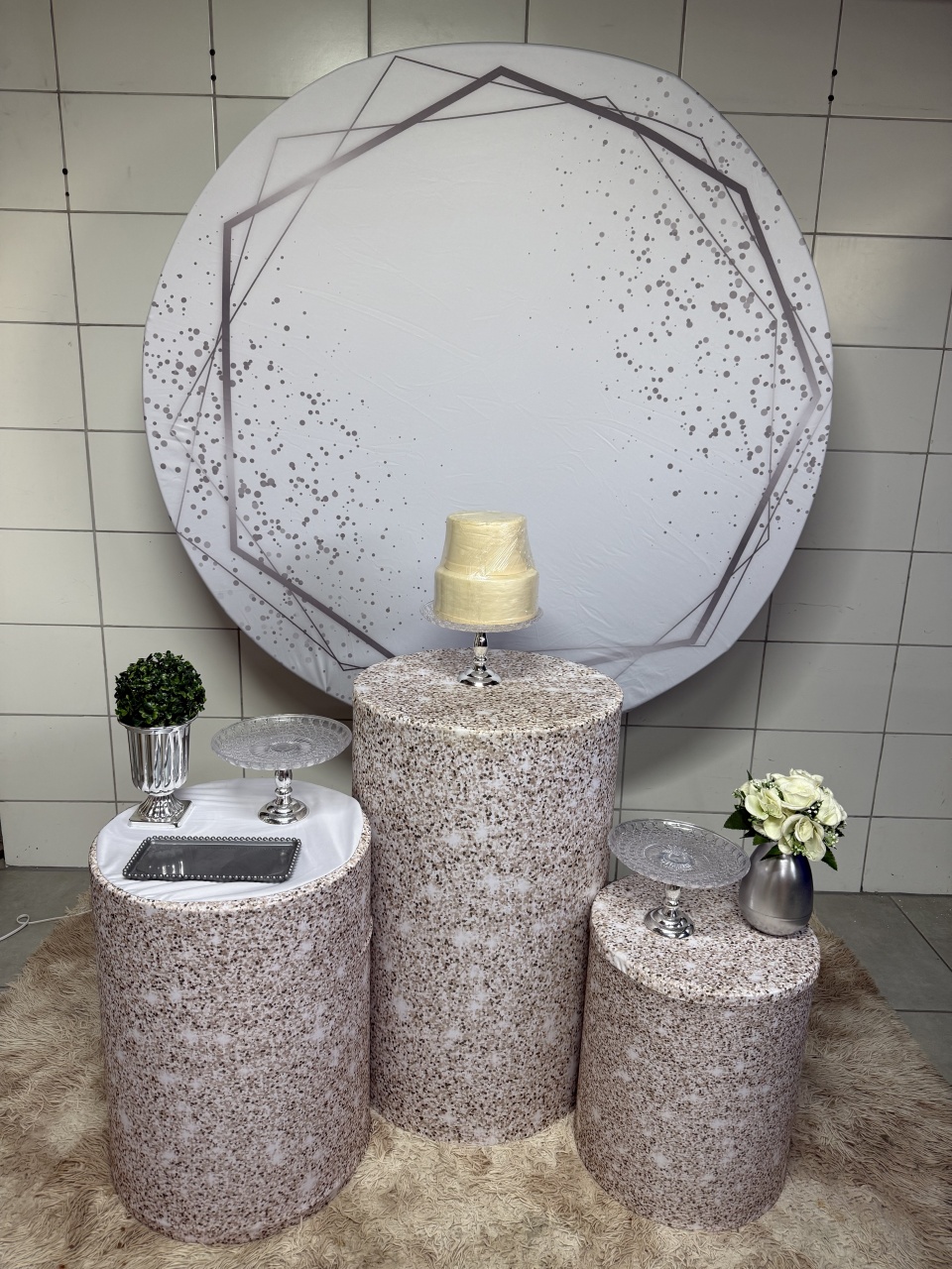Kit Bronze 2 - Glitter Branco - PinkBluedecoracoes