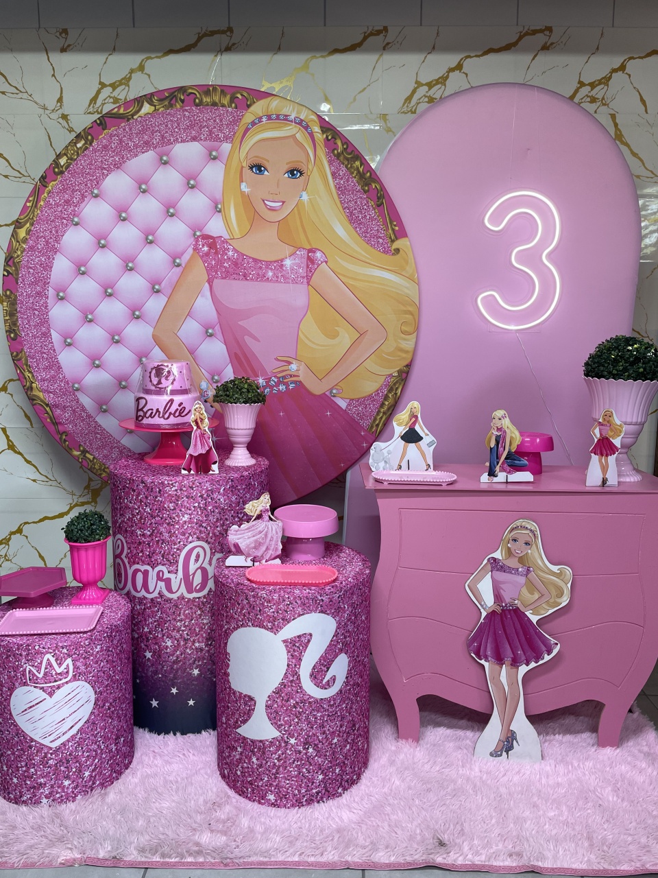 Kit Gold - Barbie - PinkBluedecoracoes