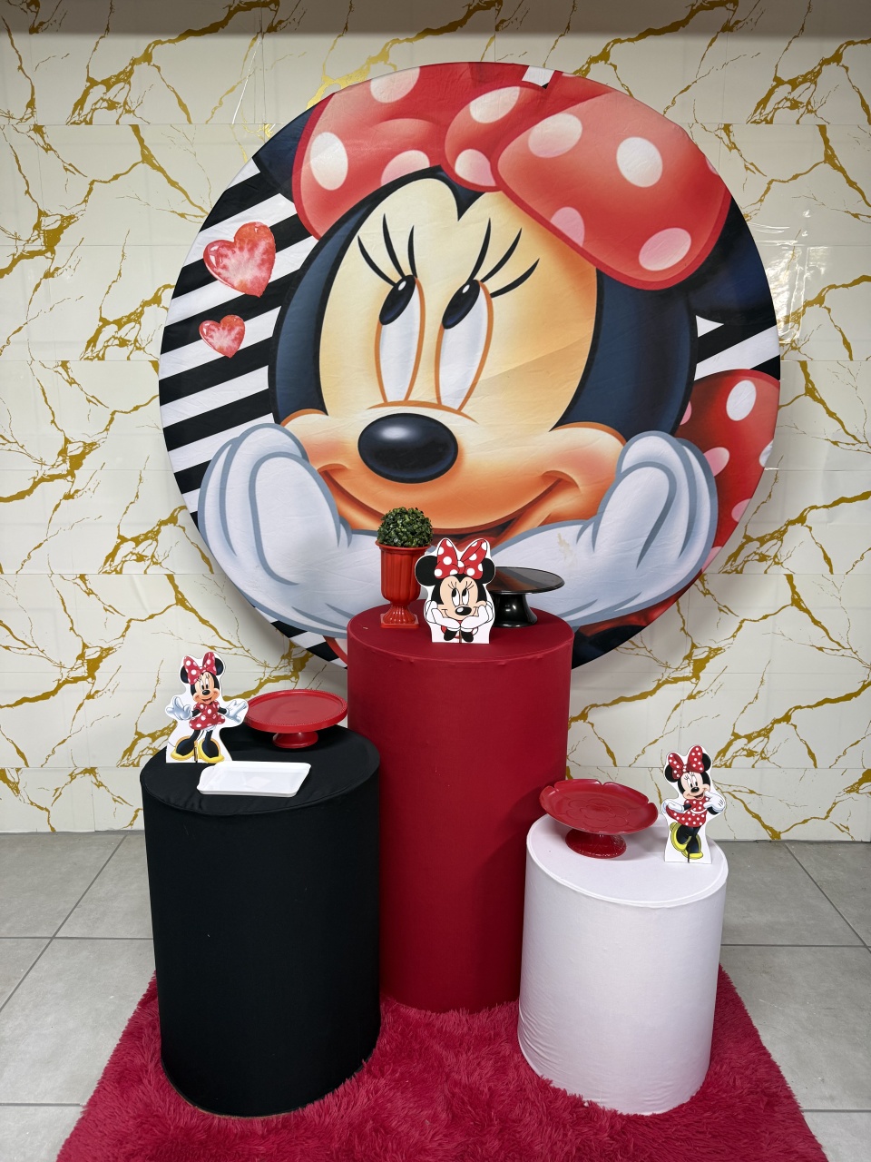 Kit Bronze 1 - Minnie Vermelha 2 - PinkBluedecoracoes