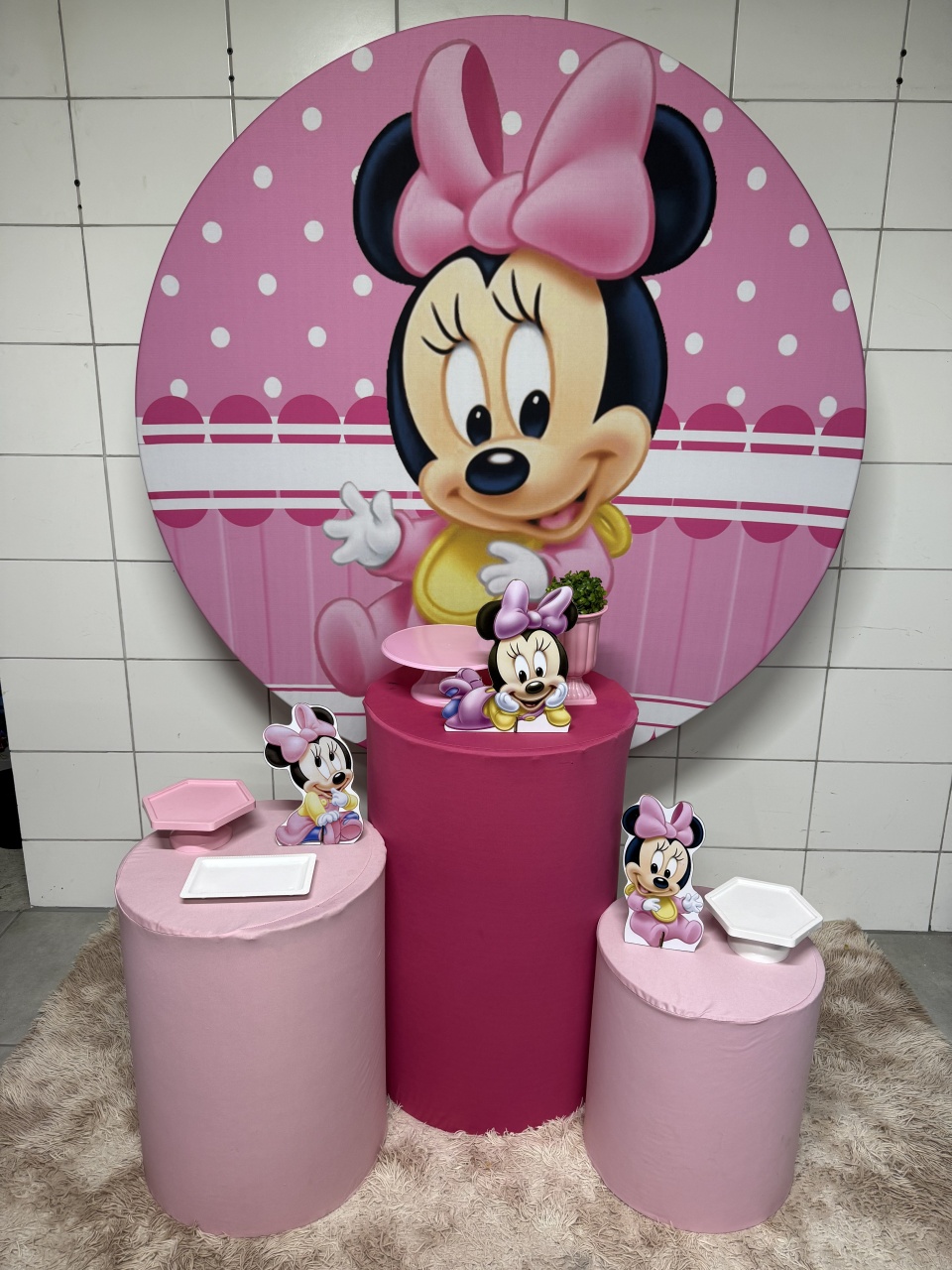 Kit Bronze 1- Minie Baby Rosa - PinkBluedecoracoes