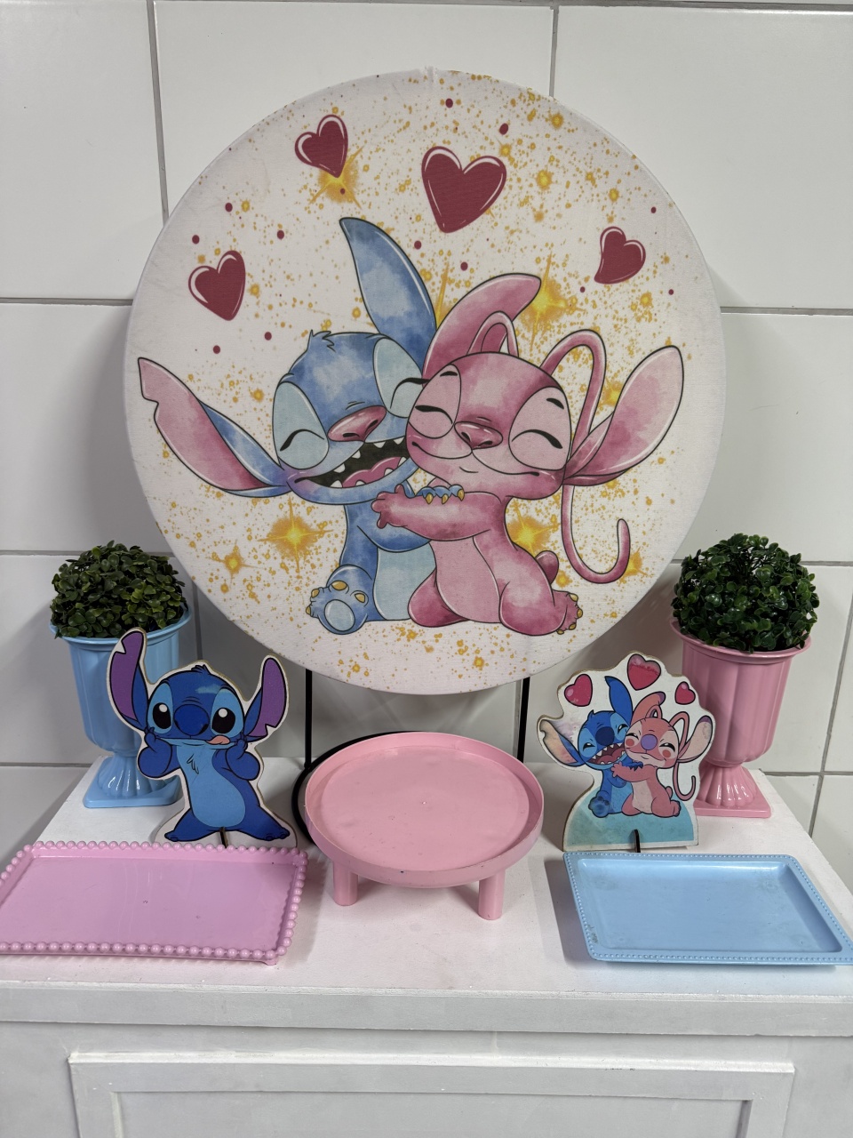 Mini Kit - Stitch 2 - PinkBluedecoracoes