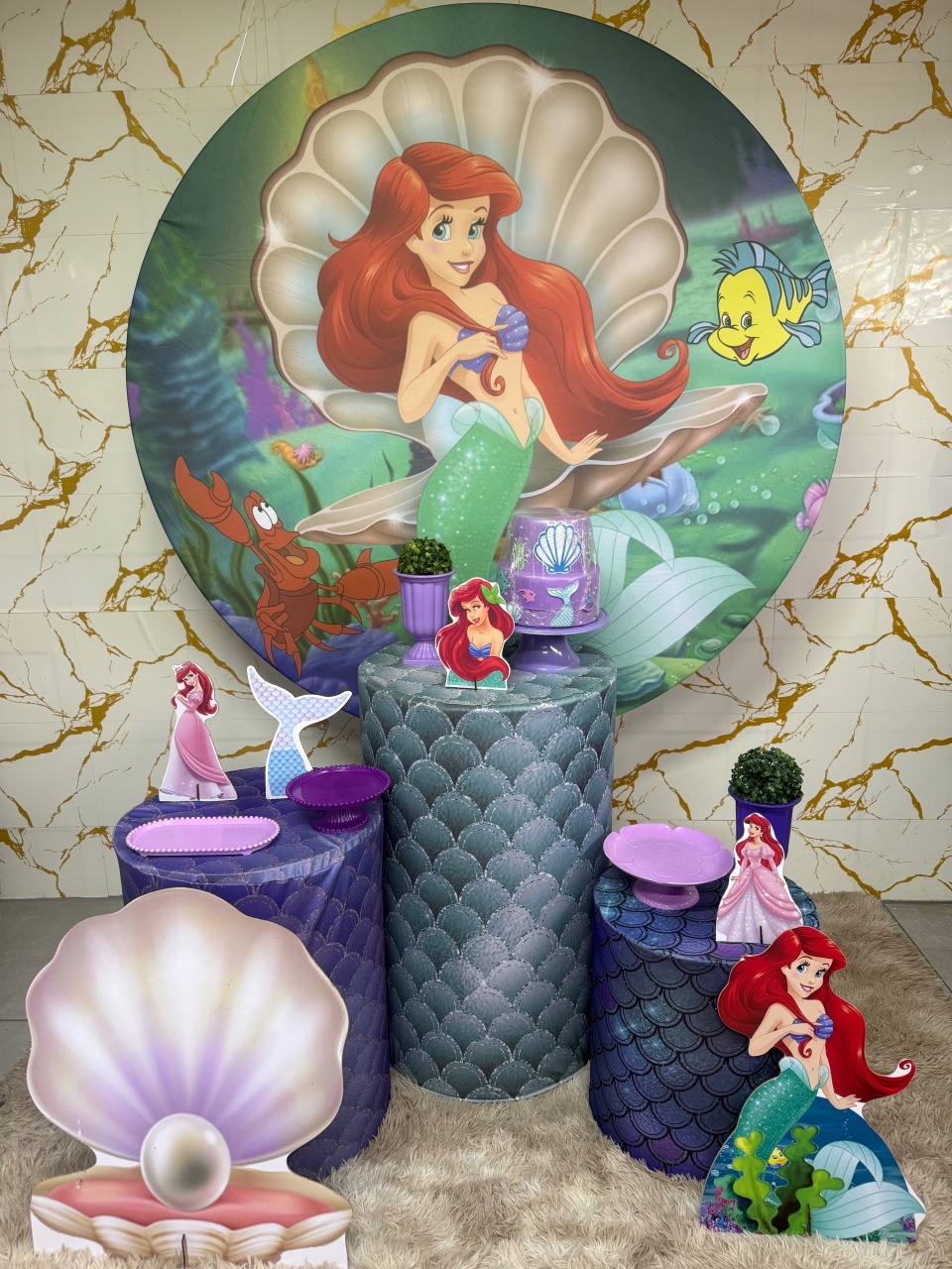 Kit Bronze 2 - Pequena Sereia / Ariel - PinkBluedecoracoes
