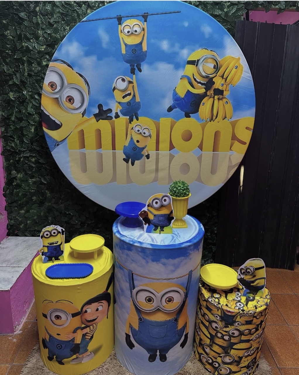 Kit Bronze 2 - Minions - PinkBluedecoracoes