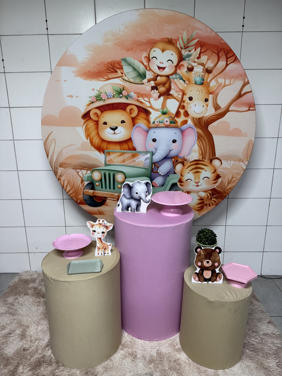 Kit Bronze 1- Safari Rosa - PinkBluedecoracoes