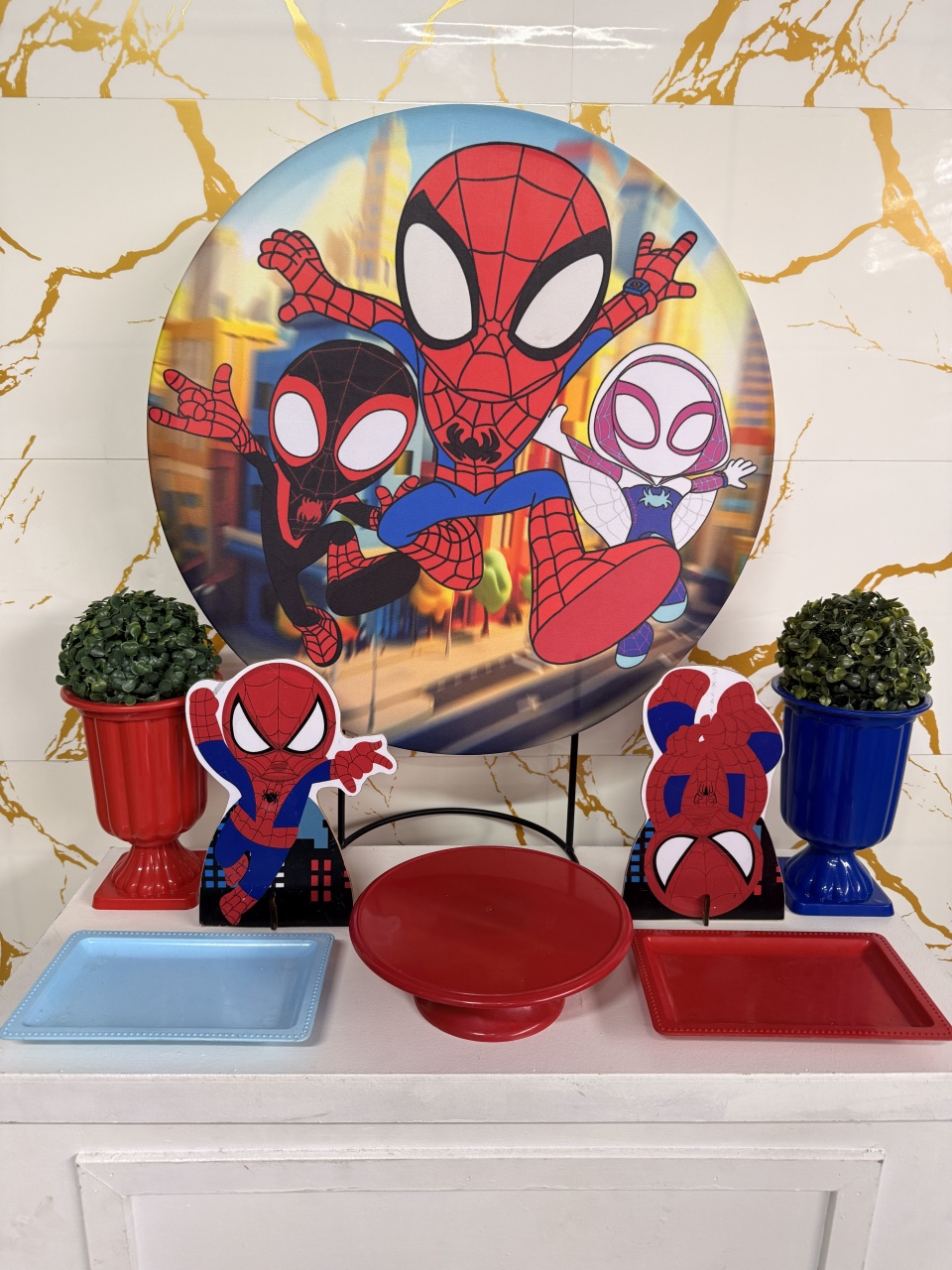 Mini Kit - Aranha E Seus Amigos - PinkBluedecoracoes